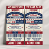 Baseball Ticket Geburtstagsparty Einladung