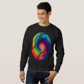 Baseball Tie Dye Rainbow Hippie Baseball Softball  Sweatshirt (Vorne ganz)