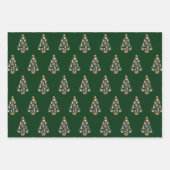 Baseball-Tiere Weihnachtsbaum Geschenkpapier Set (Vorderseite)