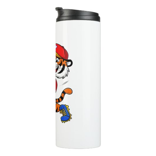 Baseball Tiger Thermosbecher (Nach rechts gedreht)