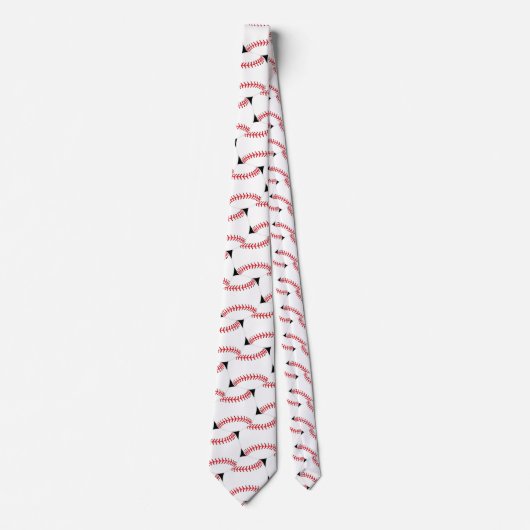 Baseball Tiled Design Necktie Krawatte (Vorderseite)