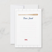 Baseball Time Kapselkarte Einladung (Vorderseite)