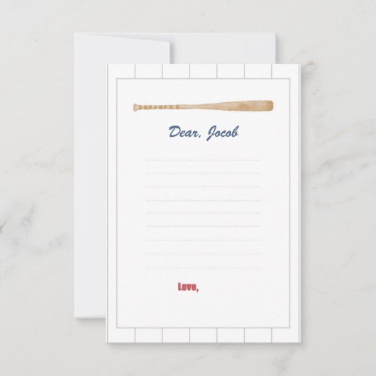 Baseball Time Kapselkarte Einladung (Vorderseite)