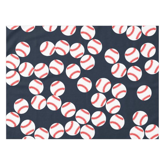 Baseball-Tischdecke Tischdecke (Vorderseite (Horizontal))
