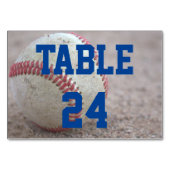 Baseball Tischnummer (Rückseite)