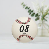 Baseball-Tischnummer Einladung (Stehend Vorderseite)