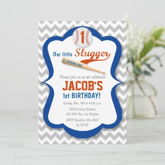 Baseball trägt einladung (Stehend Vorderseite)