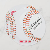 Baseball trägt Geburtstags-Party Einladungen zur (Vorne/Hinten)