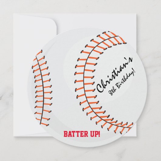 Baseball trägt Geburtstags-Party Einladungen zur (Vorderseite)