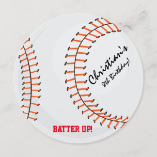 Baseball trägt Geburtstags-Party Einladungen zur