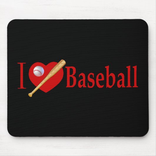 Baseball trägt Liebhaber-Geschenke zur Schau Mousepad (Vorne)