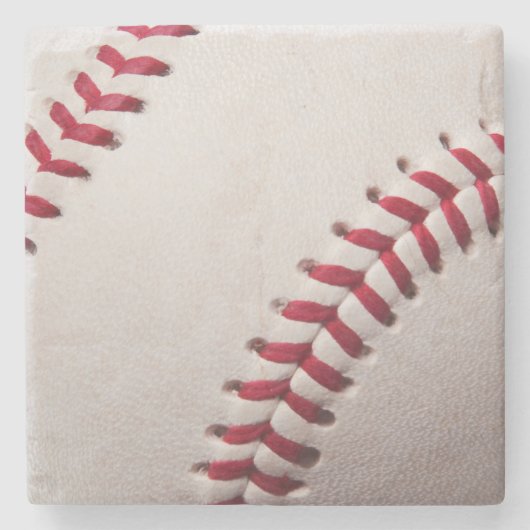 Baseball trägt Schablonen-personalisierte Baseball Steinuntersetzer (Vorderseite)