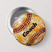 Baseball-Trainer Button (Vorne & Hinten)