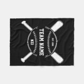 Baseball-Trainer Danke Team Ende der Saison Gesche Fleecedecke (Vorderseite (Horizontal))