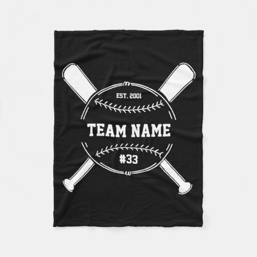 Baseball-Trainer Danke Team Ende der Saison Gesche Fleecedecke (Vorderseite)