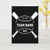 Baseball-Trainer Danke Team Ende der Saison Gesche Karte (Gelbe Blume)