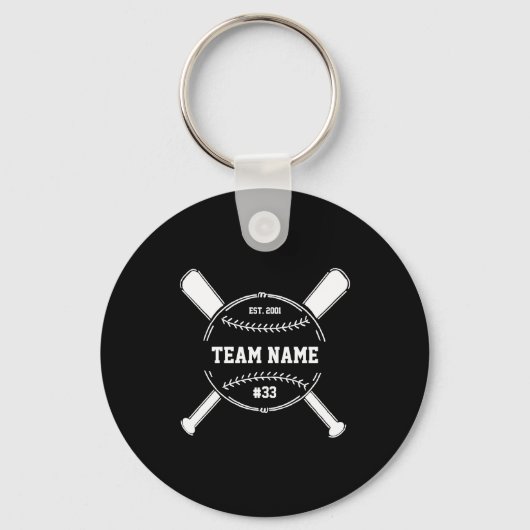Baseball-Trainer Danke Team Ende der Saison Gesche Schlüsselanhänger (Vorderseite)
