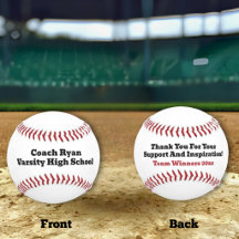 Baseball-Trainer Dankeschön Würdigung