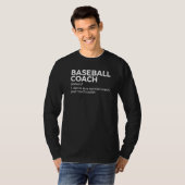 Baseball-Trainer-Definition T-Shirt (Vorne ganz)
