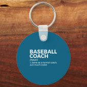 Baseball-Trainer-Definitionsdesign Schlüsselanhänger (Vorderseite)