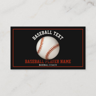 Baseball-Trainer-Illustration für Teams und Lektio Visitenkarte