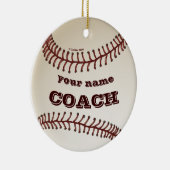 Baseball-Trainer Keramik Ornament (Rechts)