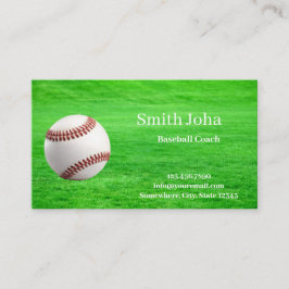 Baseball-Trainer Profi Visitenkarte