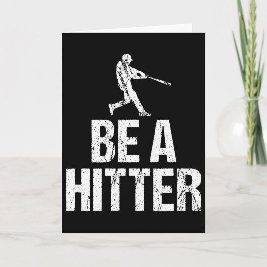 Baseball-Trainer sagt lustig Sei ein Schlagmann Te Karte (Vorderseite)