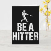 Baseball-Trainer sagt lustig Sei ein Schlagmann Te Karte (Gelbe Blume)