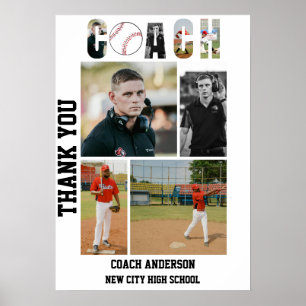 Baseball-Trainer Senior Night Abschlussfeier Poster