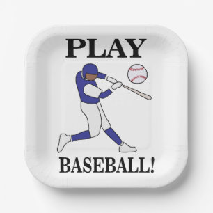 Baseball-Trainer Spieler Sport Geburtstagsfeier Pappteller
