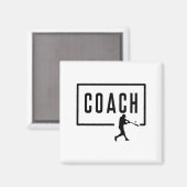 Baseball-Trainer-Team Mittelstufe Hochschule Colle Magnet (Vorderseite/Rückseite)