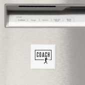 Baseball-Trainer-Team Mittelstufe Hochschule Colle Magnet (In Situ (Geschirrspüler))