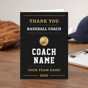 Baseball-Trainer-Team-Würdigungsgeschenk Dankeskarte