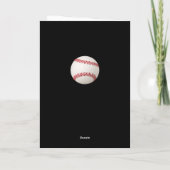 Baseball-Trainer-Teamname-Foto Dankeskarte (Rückseite)