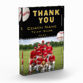 Baseball-Trainer-Teamname-Foto Fotoblock (Links)