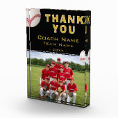 Baseball-Trainer-Teamname-Foto Fotoblock (Rechts)