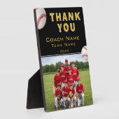 Baseball-Trainer-Teamname-Foto Fotoplatte (Seite)