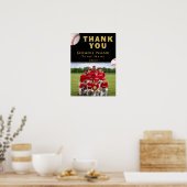 Baseball-Trainer-Teamname-Foto Poster (Küche)