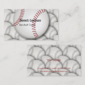 Baseball-Trainer Visitenkarte (Vorne/Hinten)