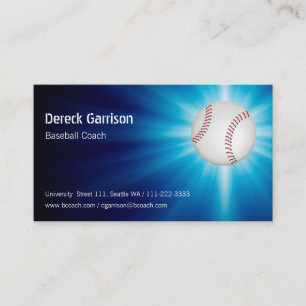 Baseball-Trainer Visitenkarte