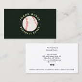 Baseball-Trainer Visitenkarte (Vorne/Hinten)