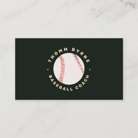 Baseball-Trainer Visitenkarte (Vorderseite)