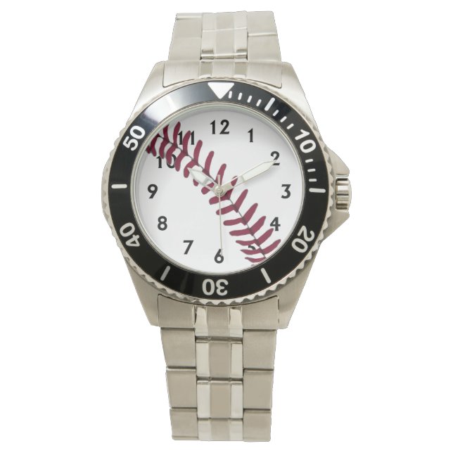 Baseball Tread Armbanduhr (Vorderseite)