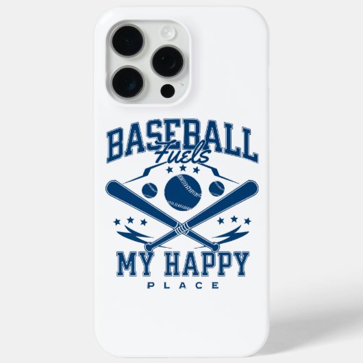 Baseball treibt meinen glücklichen Platz an Case-Mate iPhone Hülle (Rückseite)