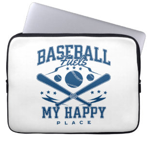Baseball treibt meinen glücklichen Platz an Laptopschutzhülle