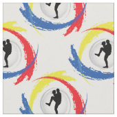Baseball-Tricolor Emblem Stoff (Nahaufnahme)