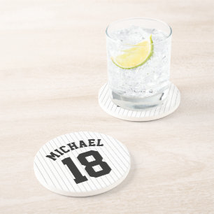 Baseball-Trikot mit individuellem Namen und Nummer Getränkeuntersetzer
