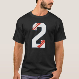 Baseball-Trikot Nummer 2 T-Shirt