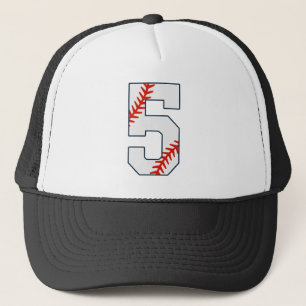 Baseball-Trikot Nummer 5 Truckerkappe